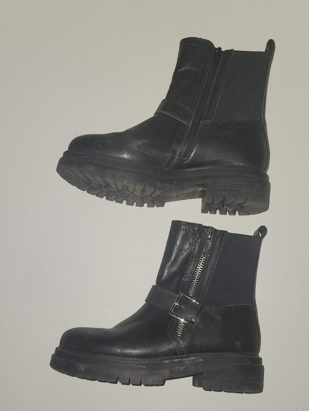 Blondo Moto Black leather Boots Size 8